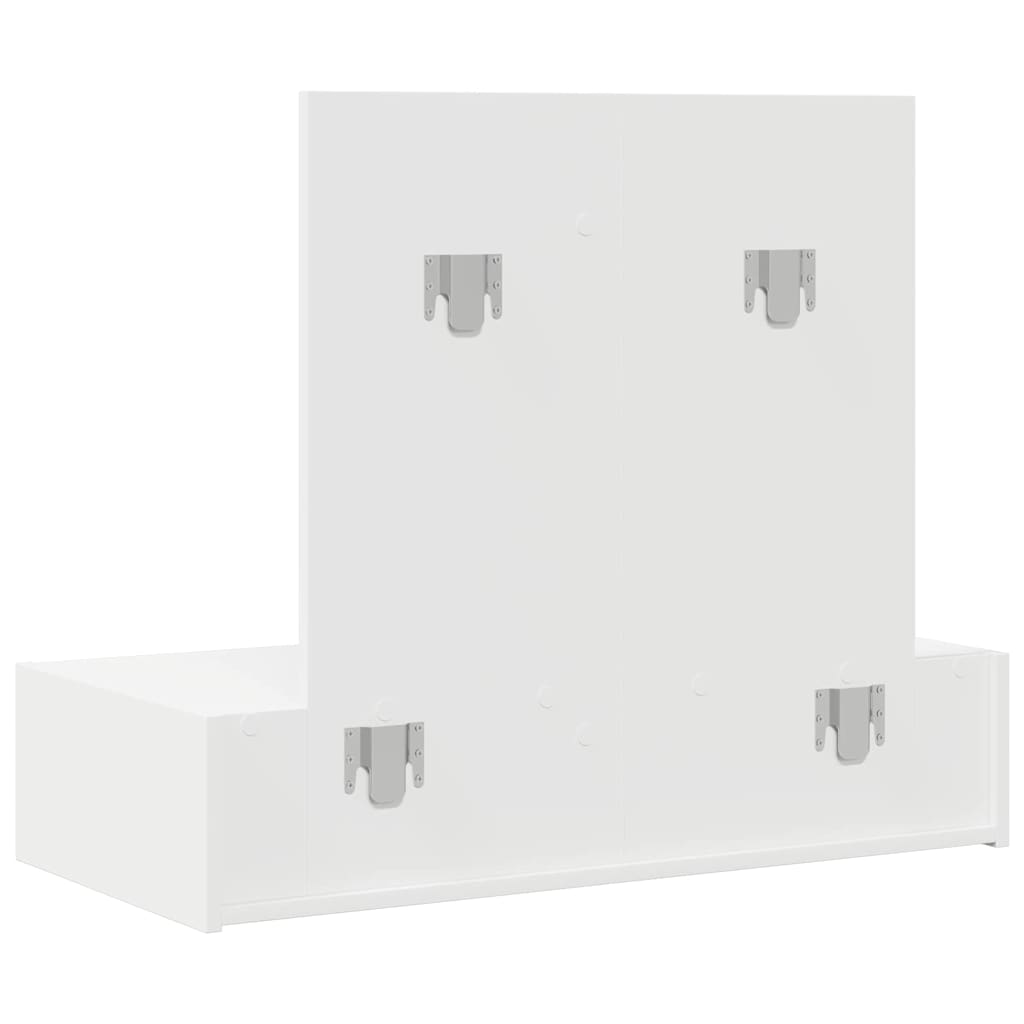 vidaXL Toaletka Biały 83 x 40 x 70 cm Materiał drewnopochodny