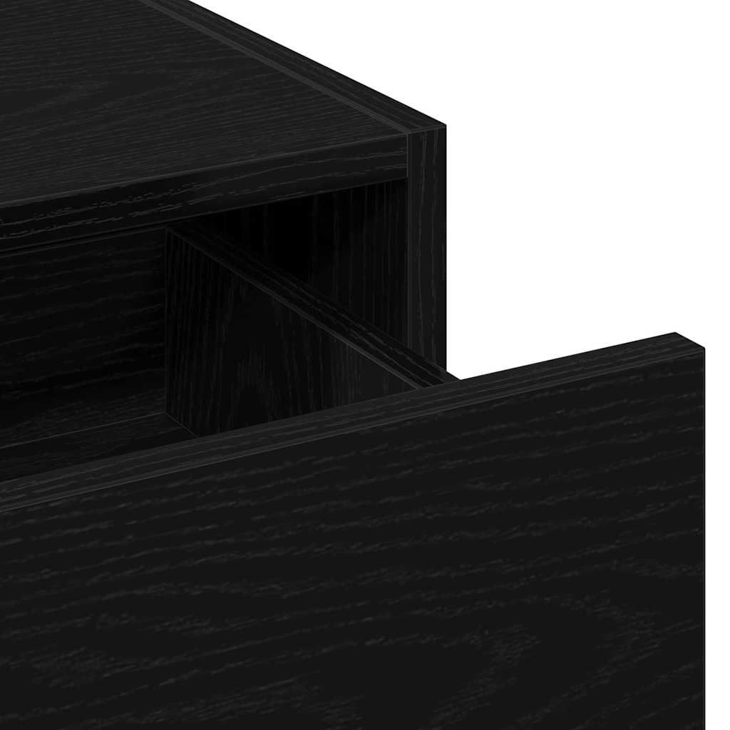 vidaXL Toaletka Czarny 83 x 40 x 70 cm Materiał drewnopochodny