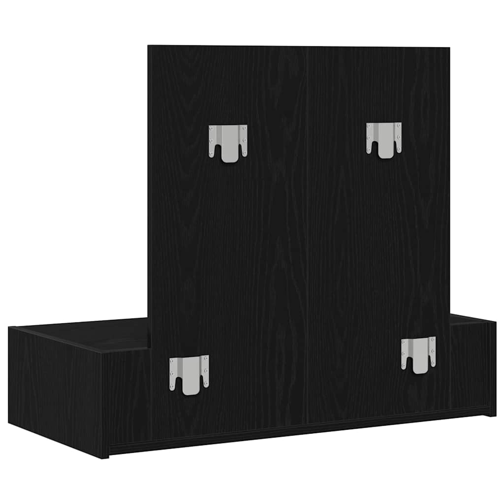 vidaXL Toaletka Czarny 83 x 40 x 70 cm Materiał drewnopochodny