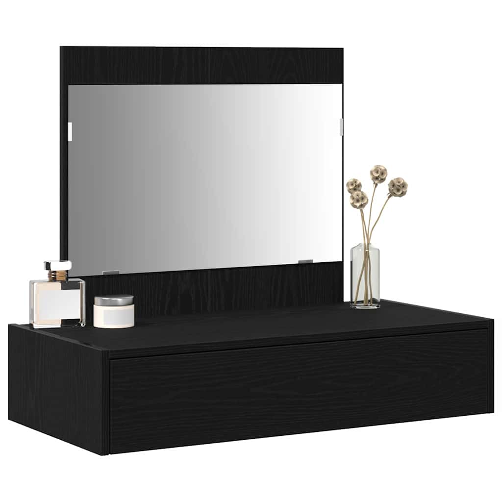 vidaXL Toaletka Czarny 83 x 40 x 70 cm Materiał drewnopochodny