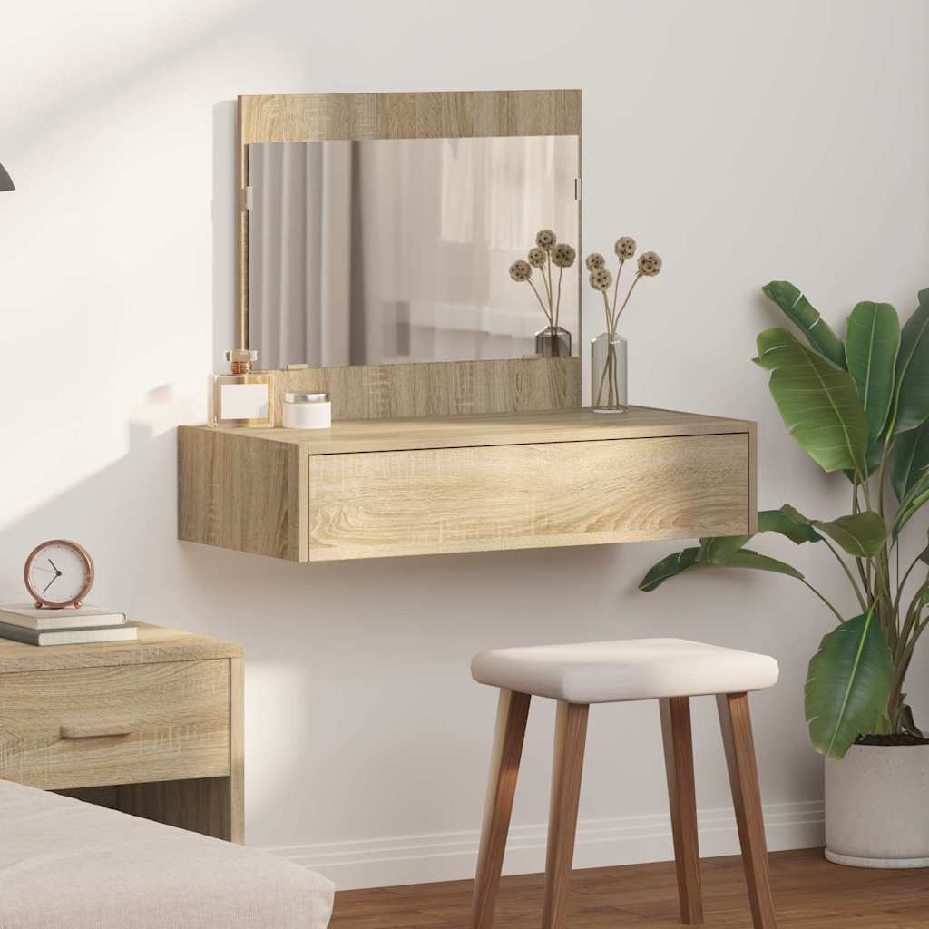 vidaXL Toaletka Brązowy 83 x 40 x 70 cm Materiał drewnopochodny