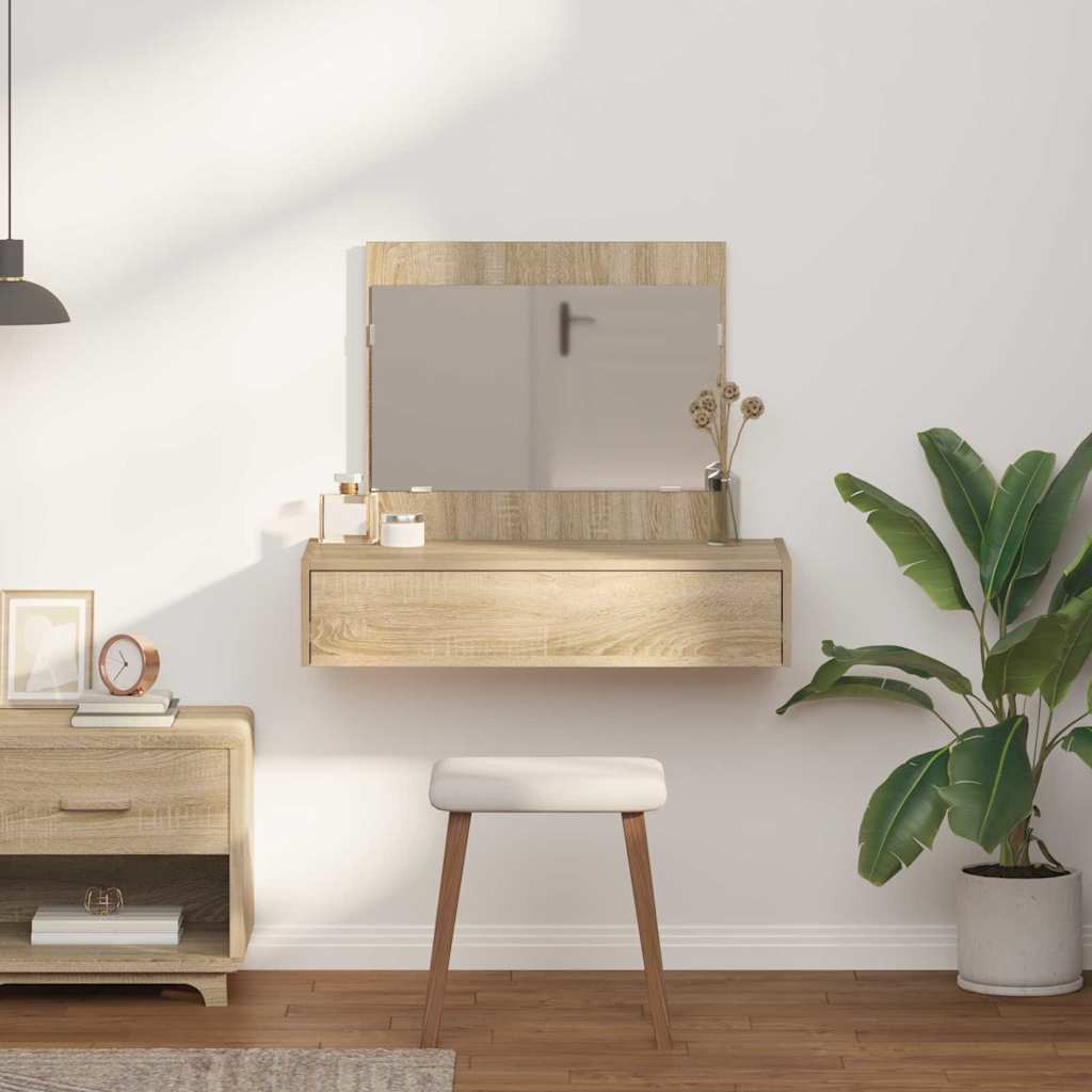 vidaXL Toaletka Brązowy 83 x 40 x 70 cm Materiał drewnopochodny