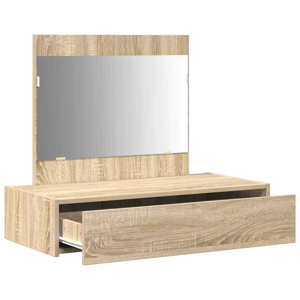 vidaXL Toaletka Brązowy 83 x 40 x 70 cm Materiał drewnopochodny