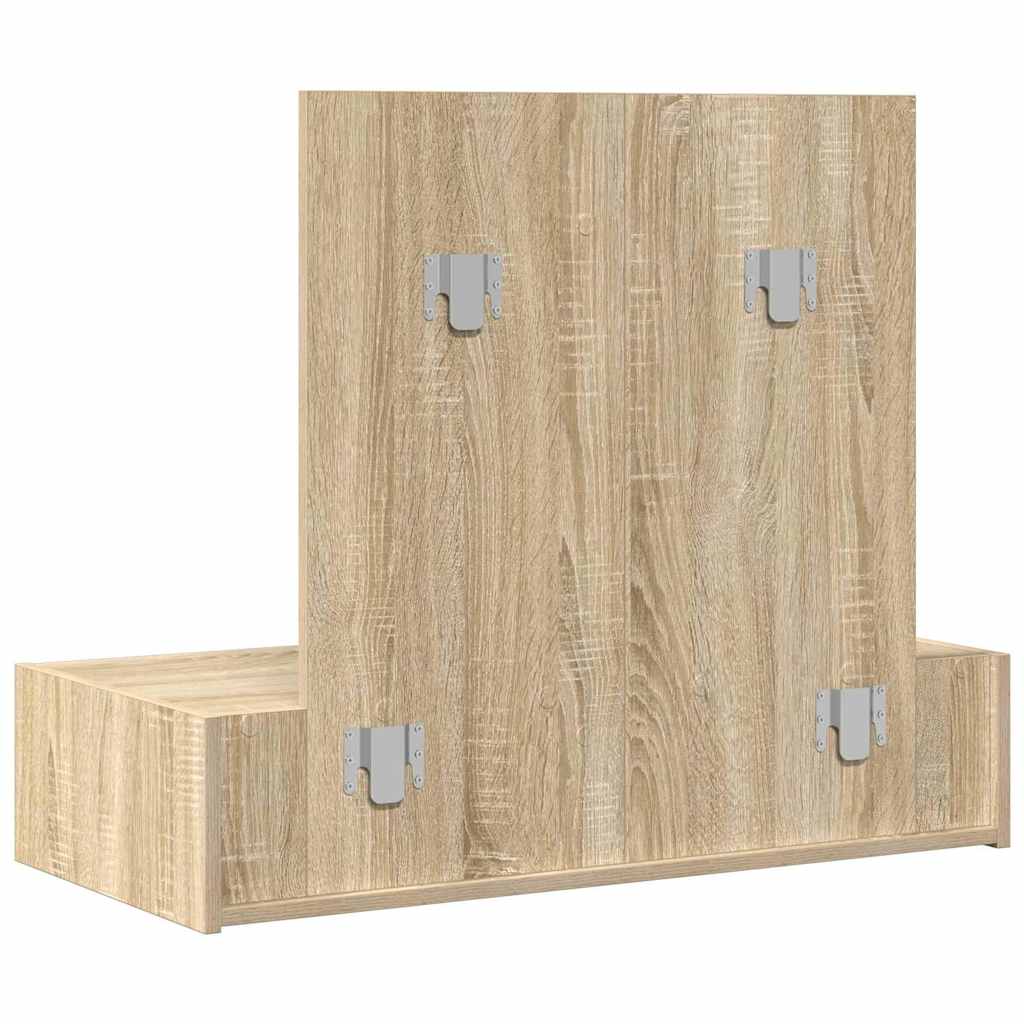 vidaXL Toaletka Brązowy 83 x 40 x 70 cm Materiał drewnopochodny