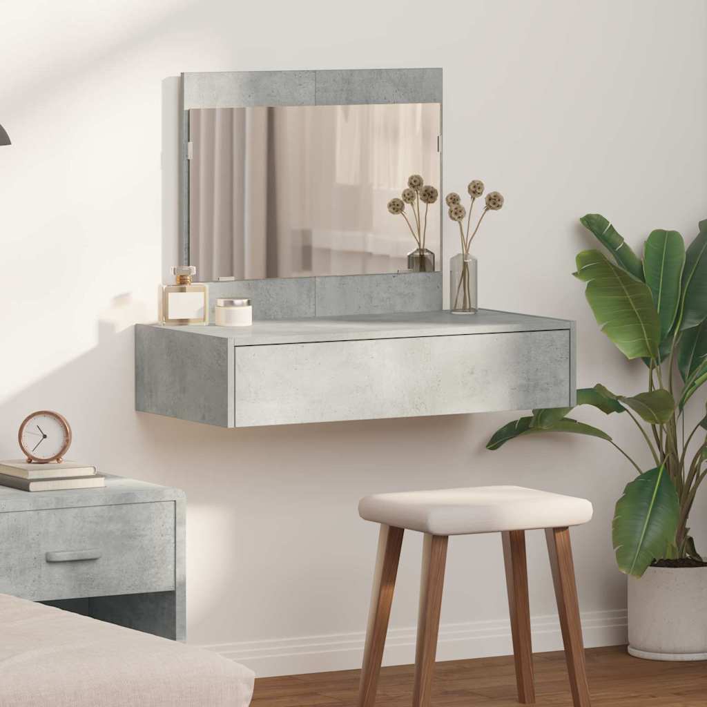 vidaXL Toaletka Szary 83 x 40 x 70 cm Materiał drewnopochodny