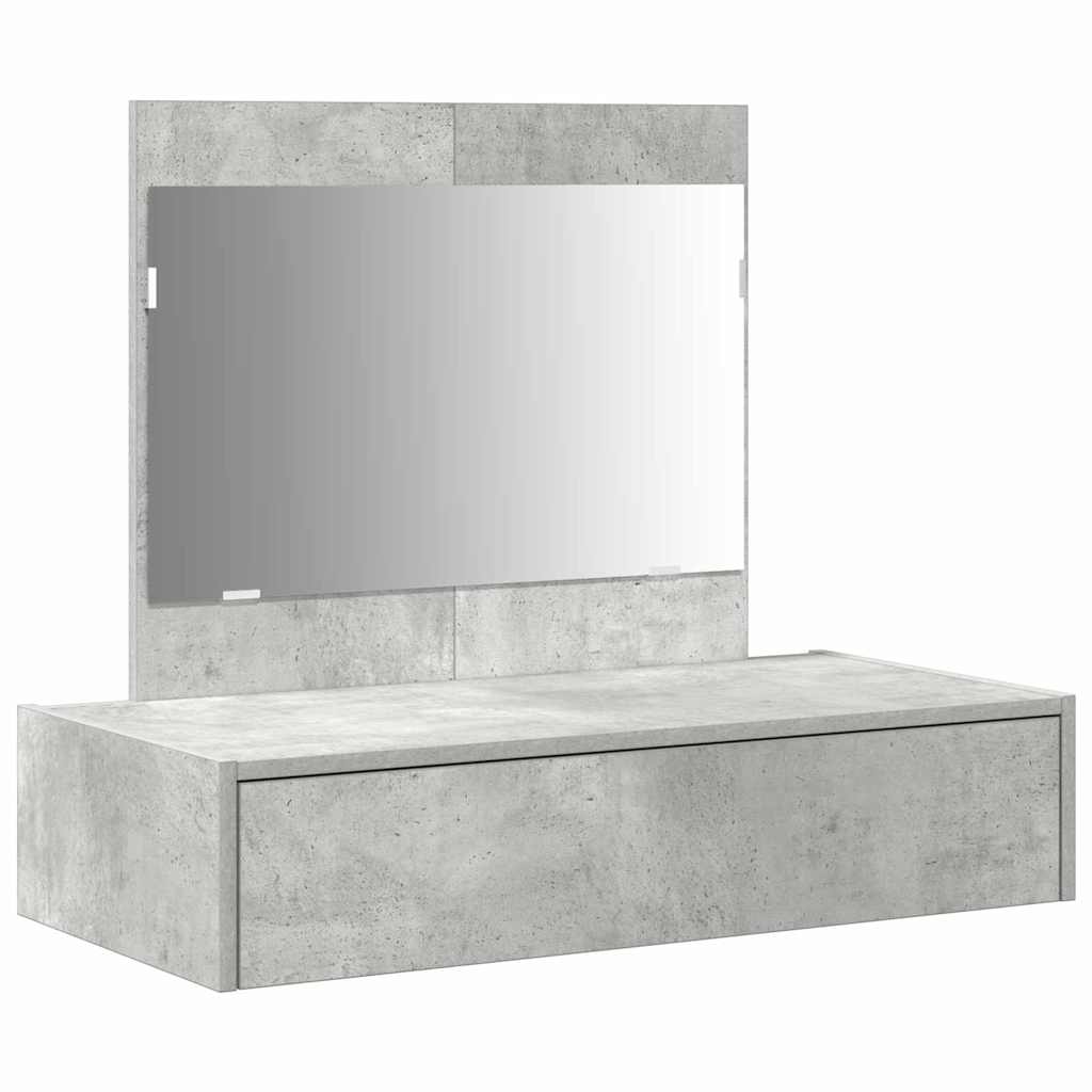 vidaXL Toaletka Szary 83 x 40 x 70 cm Materiał drewnopochodny
