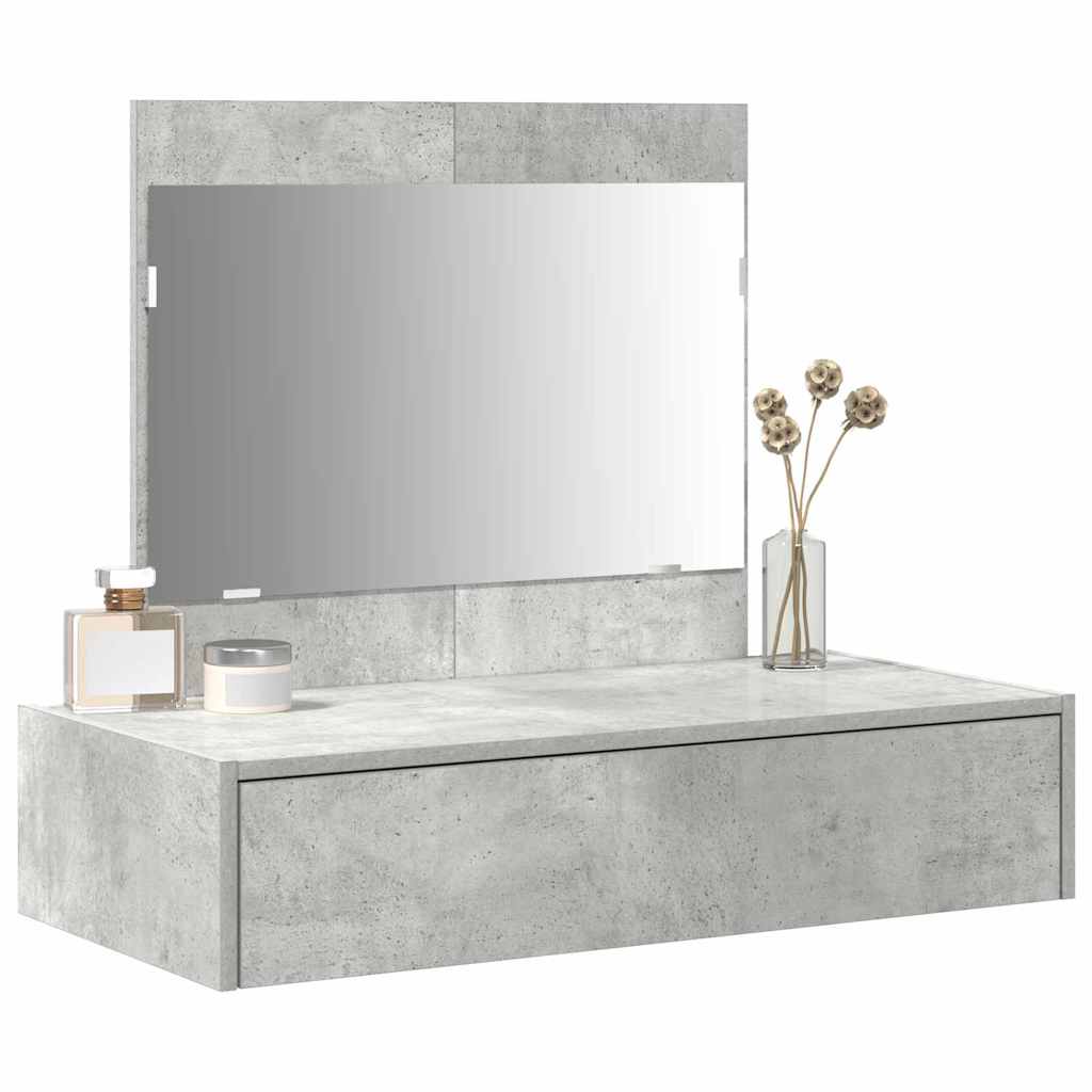 vidaXL Toaletka Szary 83 x 40 x 70 cm Materiał drewnopochodny