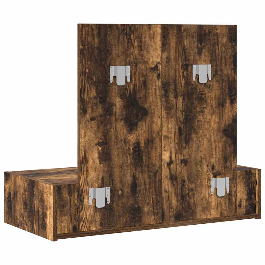 vidaXL Toaletka Brązowy 83 x 40 x 70 cm Materiał drewnopochodny