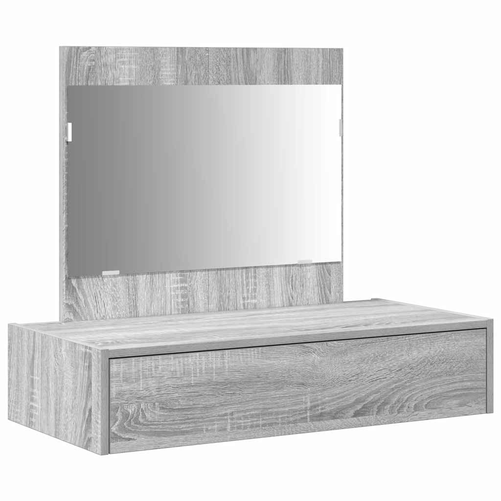 vidaXL Toaletka Szary 83 x 40 x 70 cm Materiał drewnopochodny