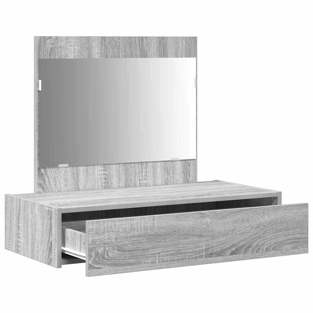 vidaXL Toaletka Szary 83 x 40 x 70 cm Materiał drewnopochodny