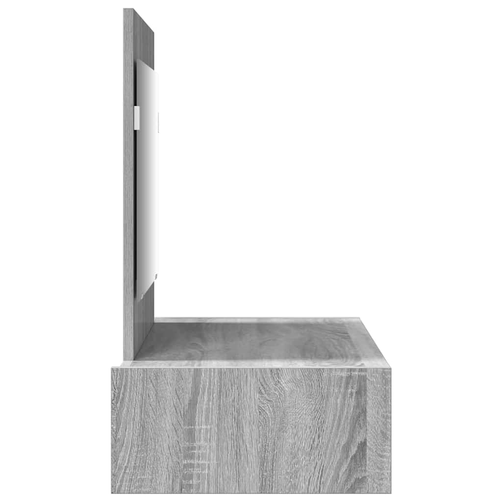 vidaXL Toaletka Szary 83 x 40 x 70 cm Materiał drewnopochodny
