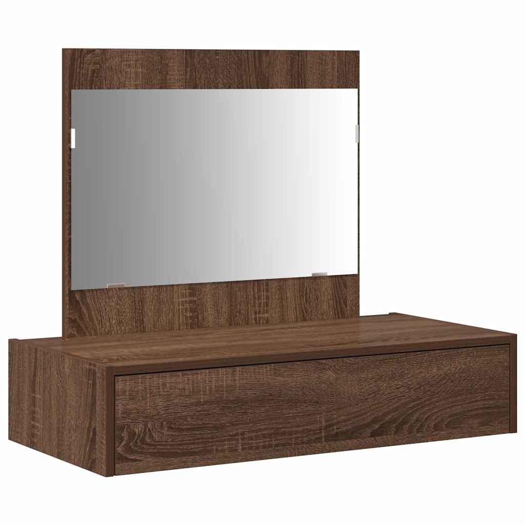 vidaXL Toaletka Brązowy 83 x 40 x 70 cm Materiał drewnopochodny
