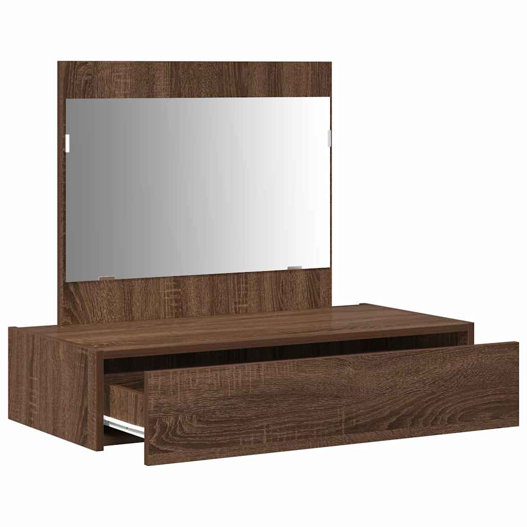 vidaXL Toaletka Brązowy 83 x 40 x 70 cm Materiał drewnopochodny