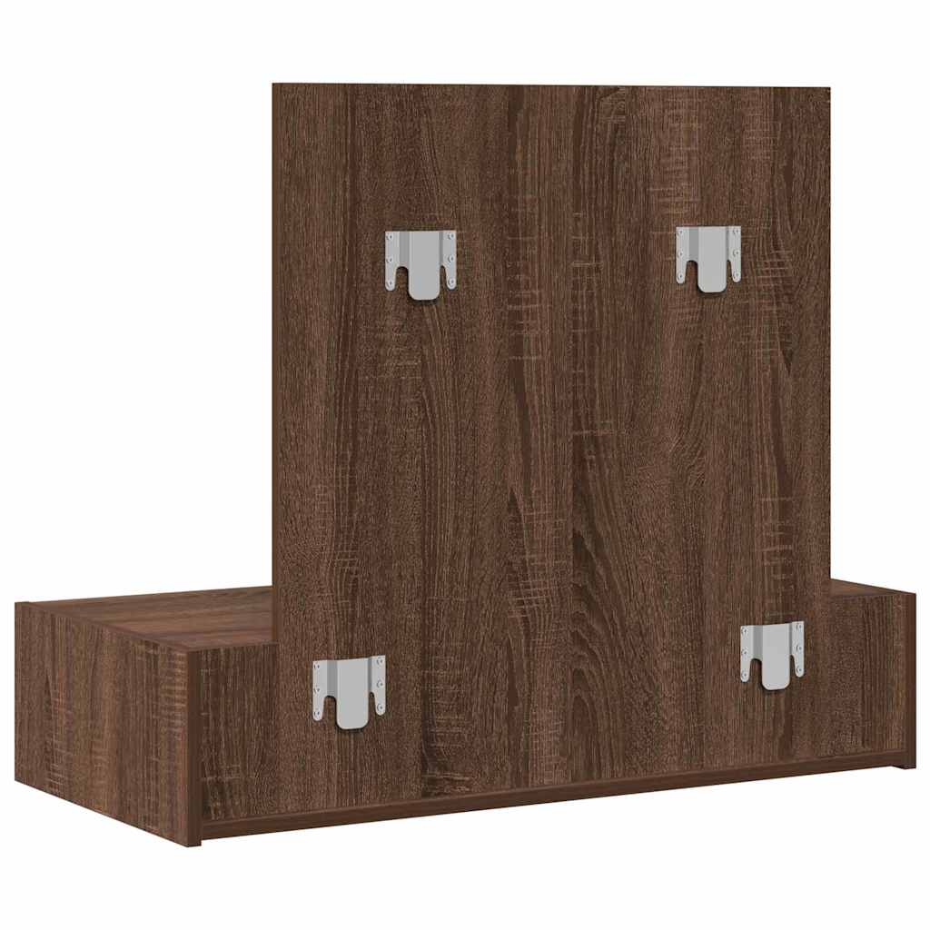 vidaXL Toaletka Brązowy 83 x 40 x 70 cm Materiał drewnopochodny