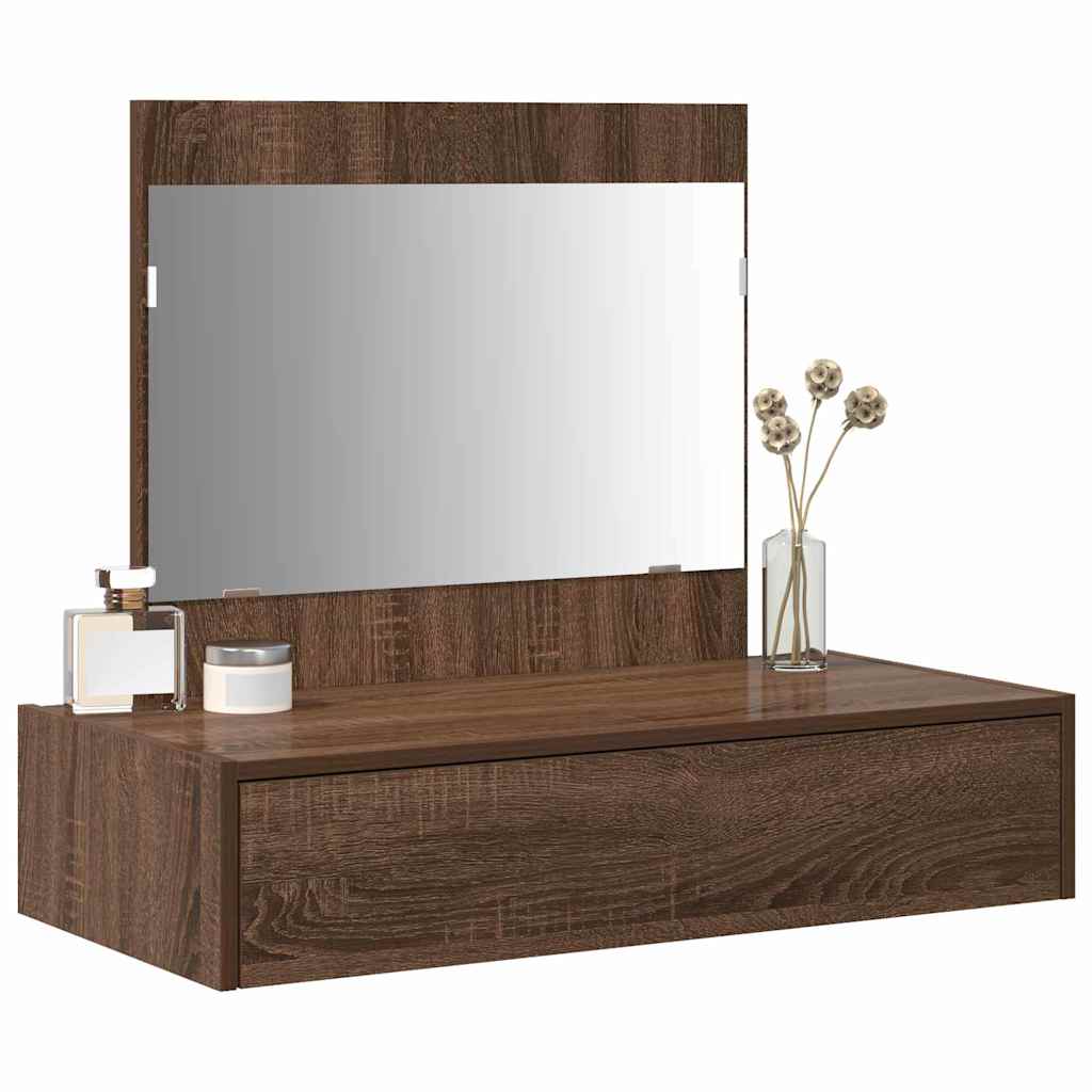 vidaXL Toaletka Brązowy 83 x 40 x 70 cm Materiał drewnopochodny