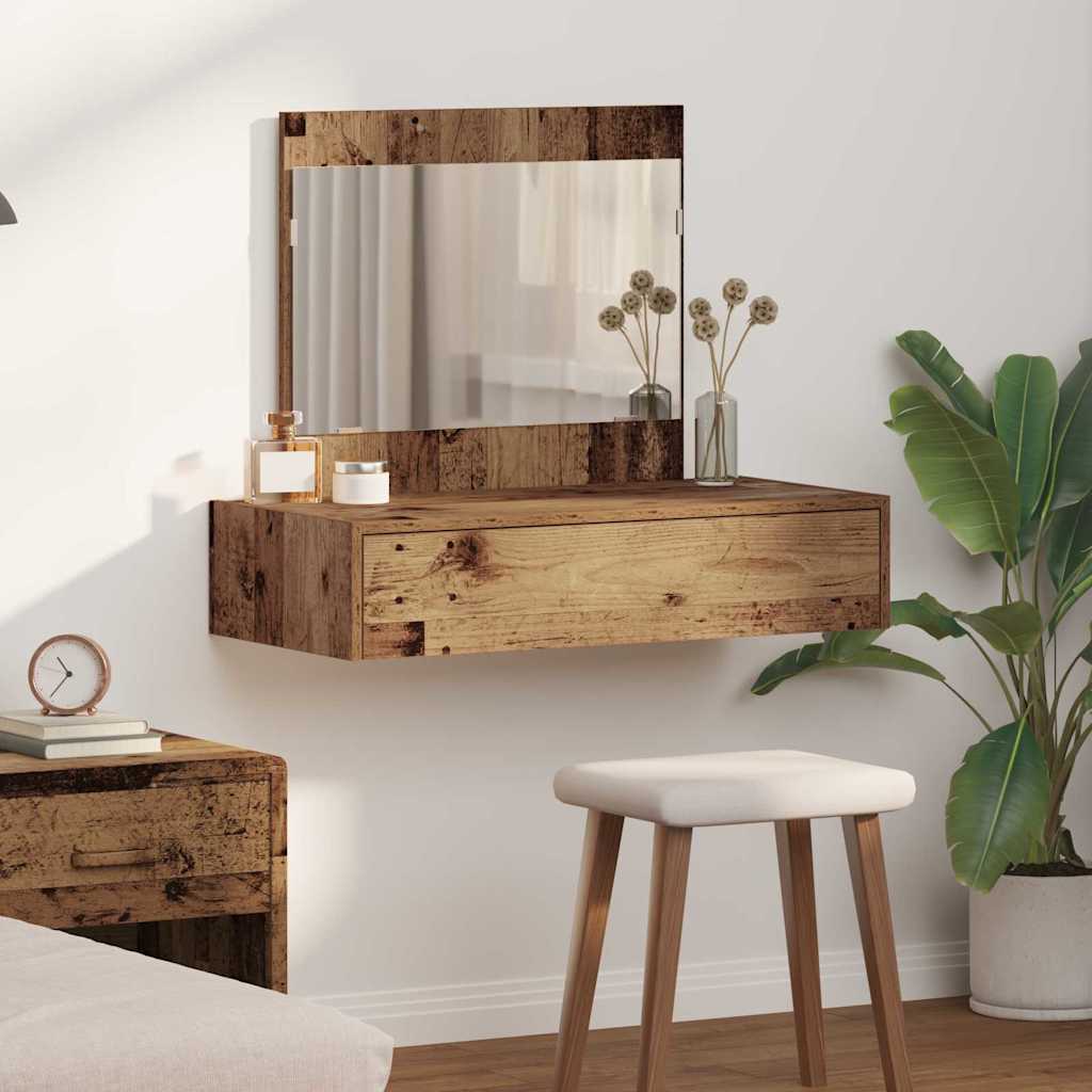 vidaXL Toaletka Brązowy 83 x 40 x 70 cm Materiał drewnopochodny