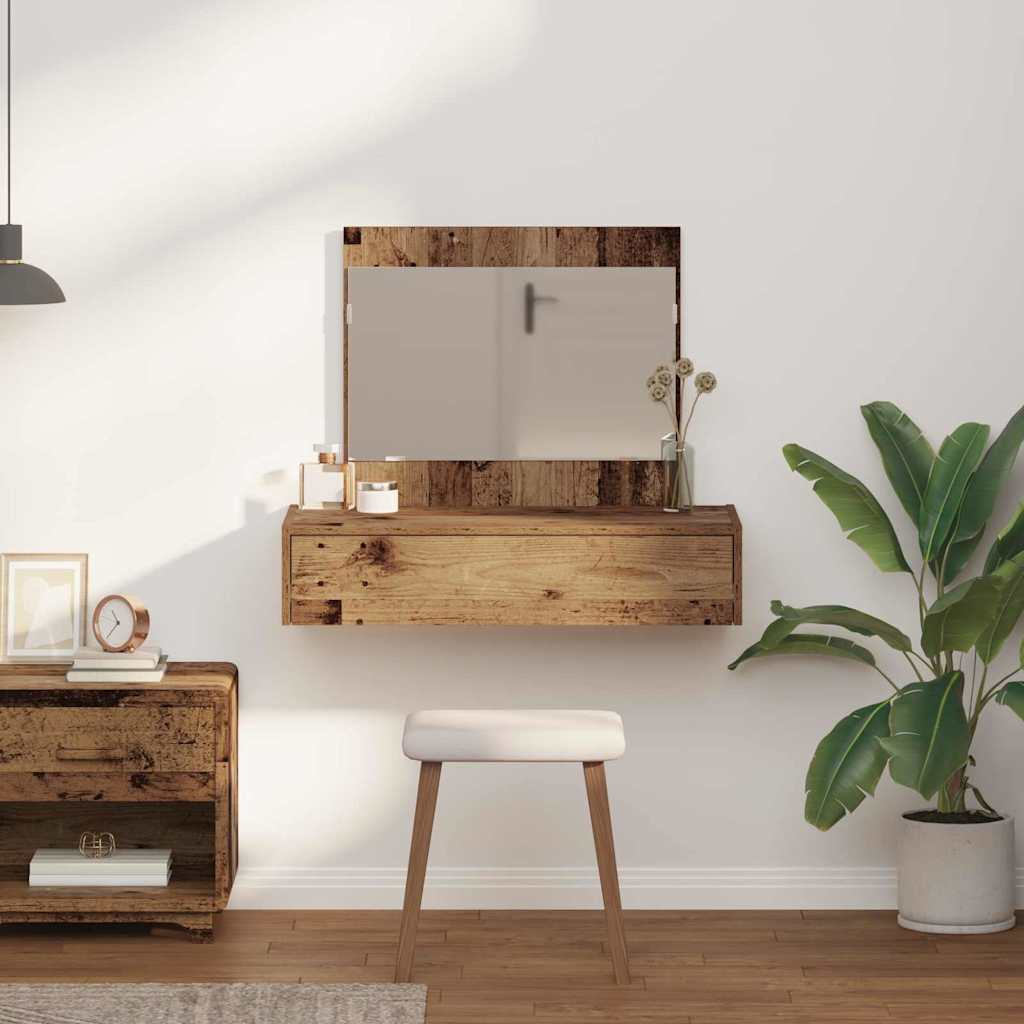 vidaXL Toaletka Brązowy 83 x 40 x 70 cm Materiał drewnopochodny