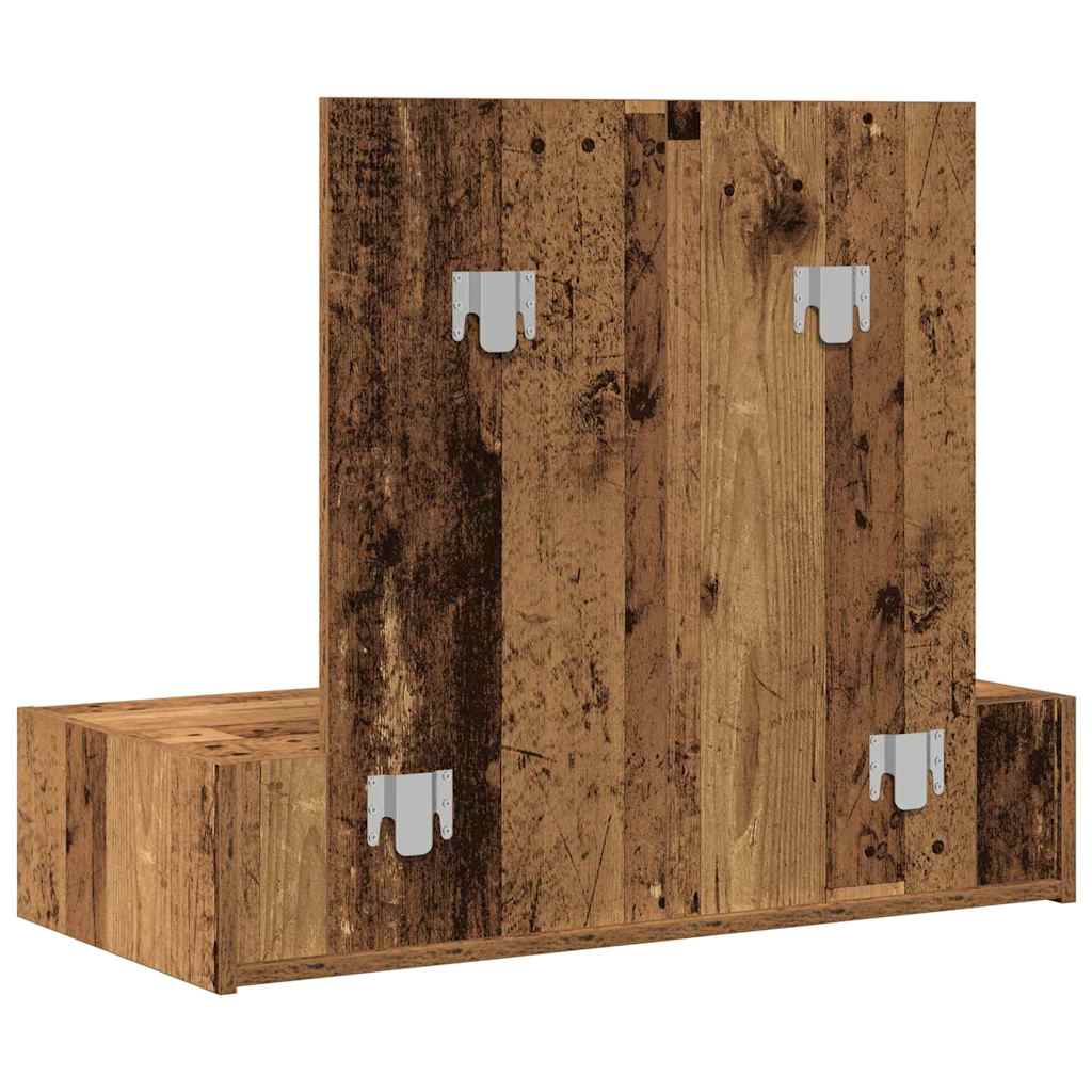 vidaXL Toaletka Brązowy 83 x 40 x 70 cm Materiał drewnopochodny