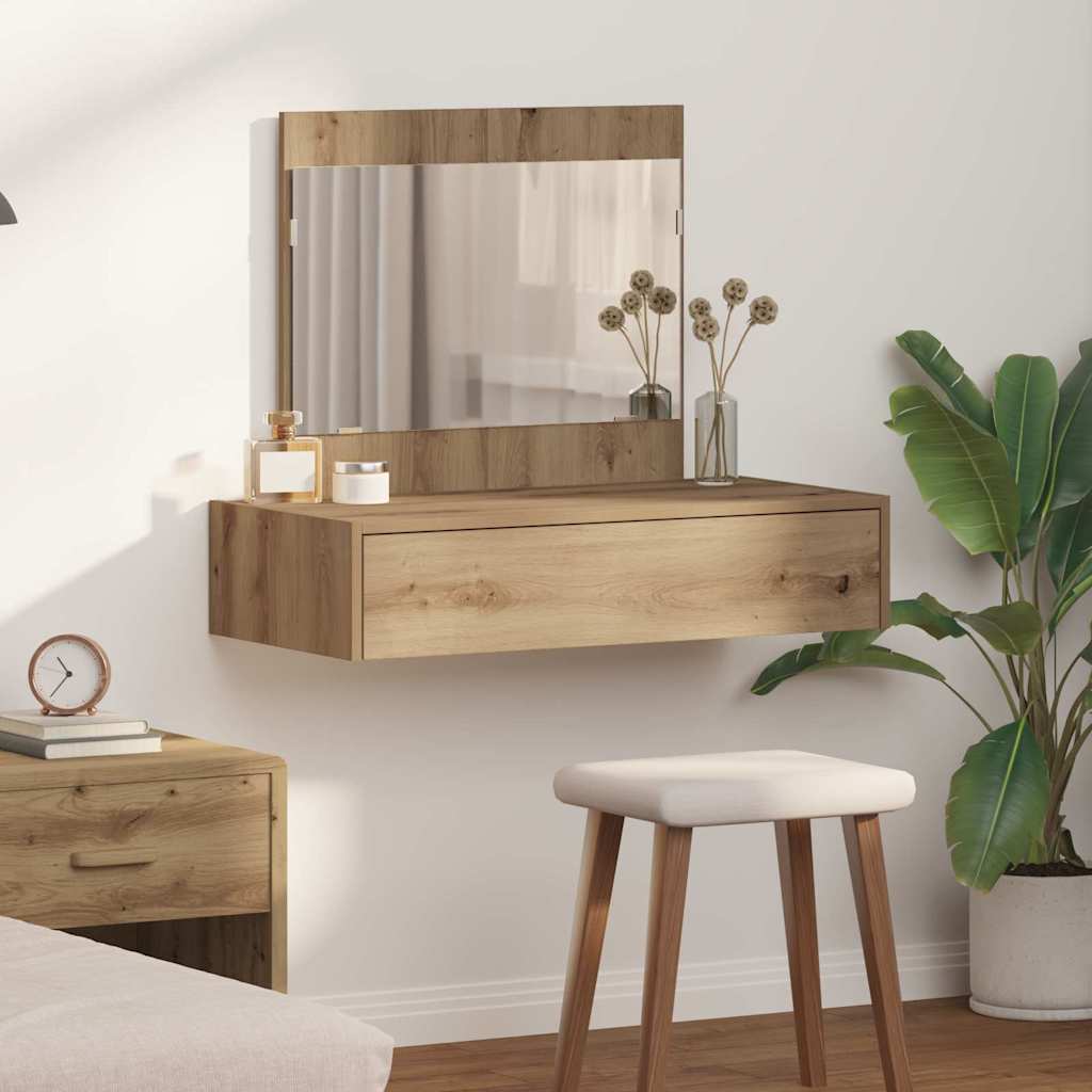 vidaXL Toaletka Brązowy 83 x 40 x 70 cm Materiał drewnopochodny