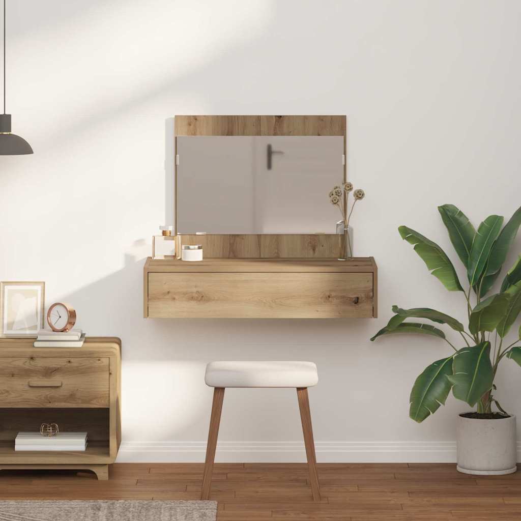 vidaXL Toaletka Brązowy 83 x 40 x 70 cm Materiał drewnopochodny