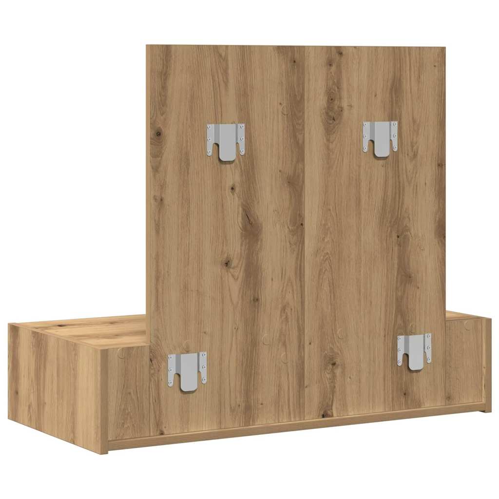 vidaXL Toaletka Brązowy 83 x 40 x 70 cm Materiał drewnopochodny