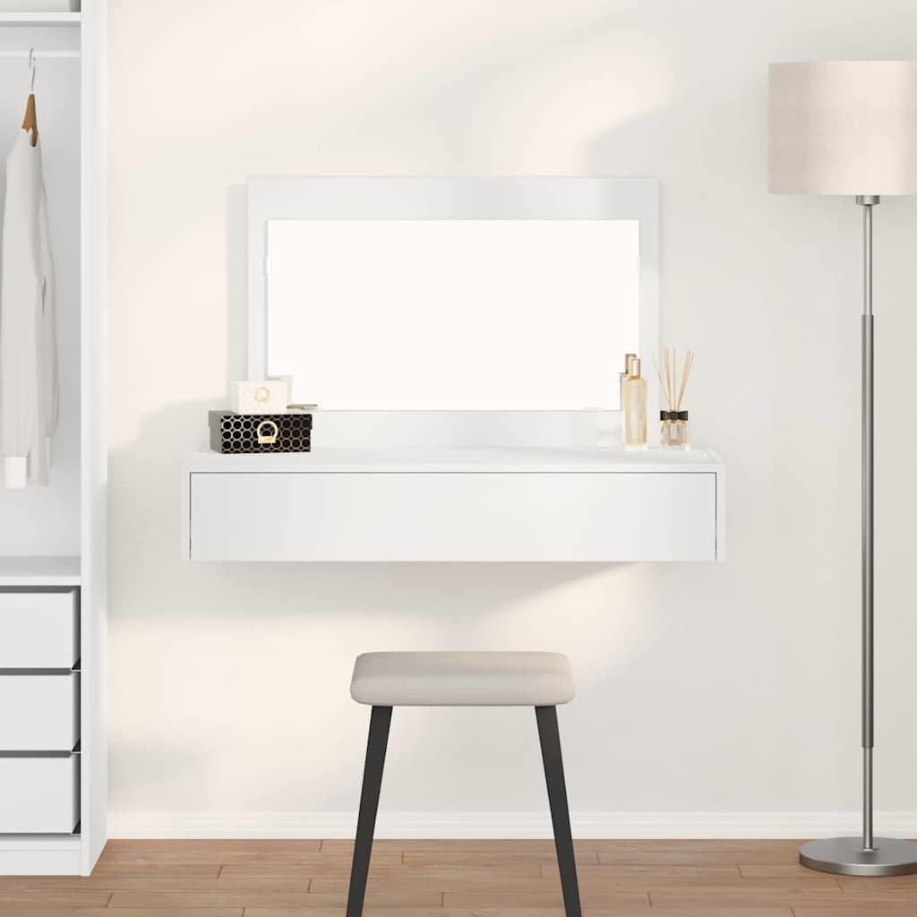 vidaXL Toaletka Biały 100 x 40 x 70 cm Materiał drewnopochodny