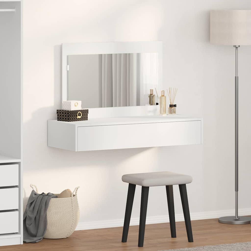 vidaXL Toaletka Biały 100 x 40 x 70 cm Materiał drewnopochodny