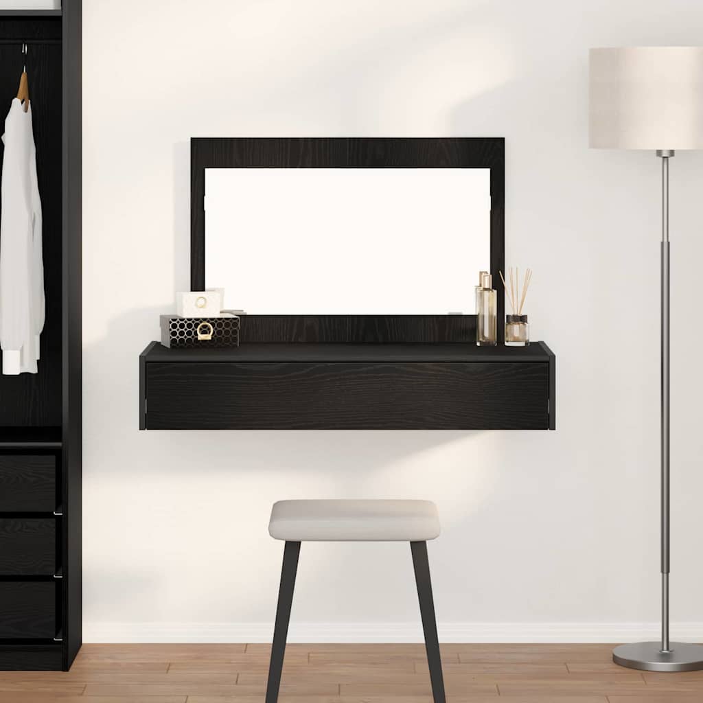 vidaXL Toaletka Czarny 100 x 40 x 70 cm Materiał drewnopochodny