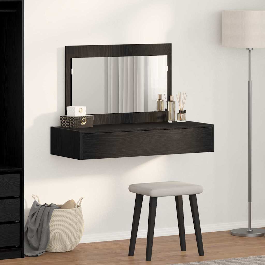 vidaXL Toaletka Czarny 100 x 40 x 70 cm Materiał drewnopochodny