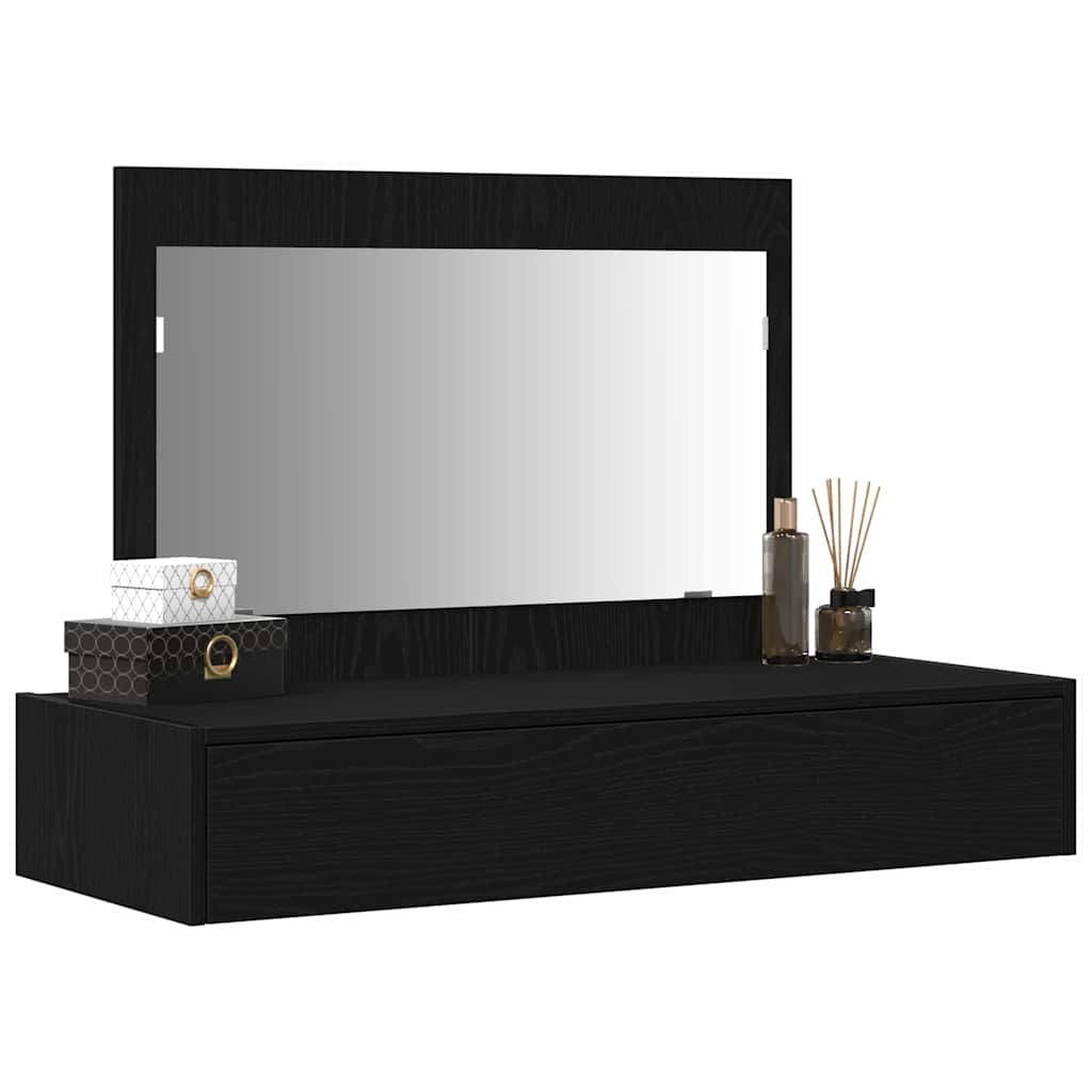 vidaXL Toaletka Czarny 100 x 40 x 70 cm Materiał drewnopochodny