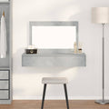 vidaXL Toaletka Szary 100 x 40 x 70 cm Materiał drewnopochodny