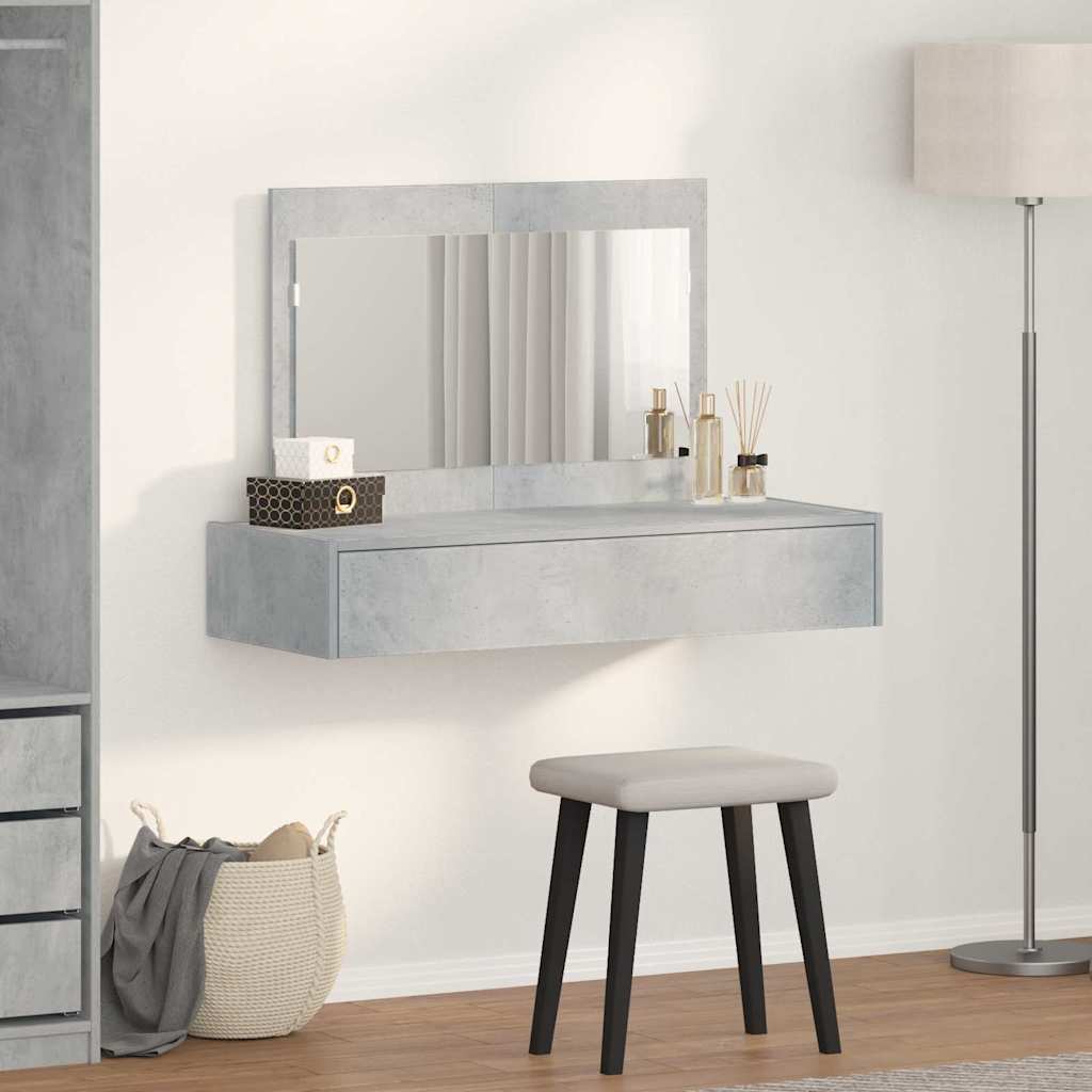 vidaXL Toaletka Szary 100 x 40 x 70 cm Materiał drewnopochodny