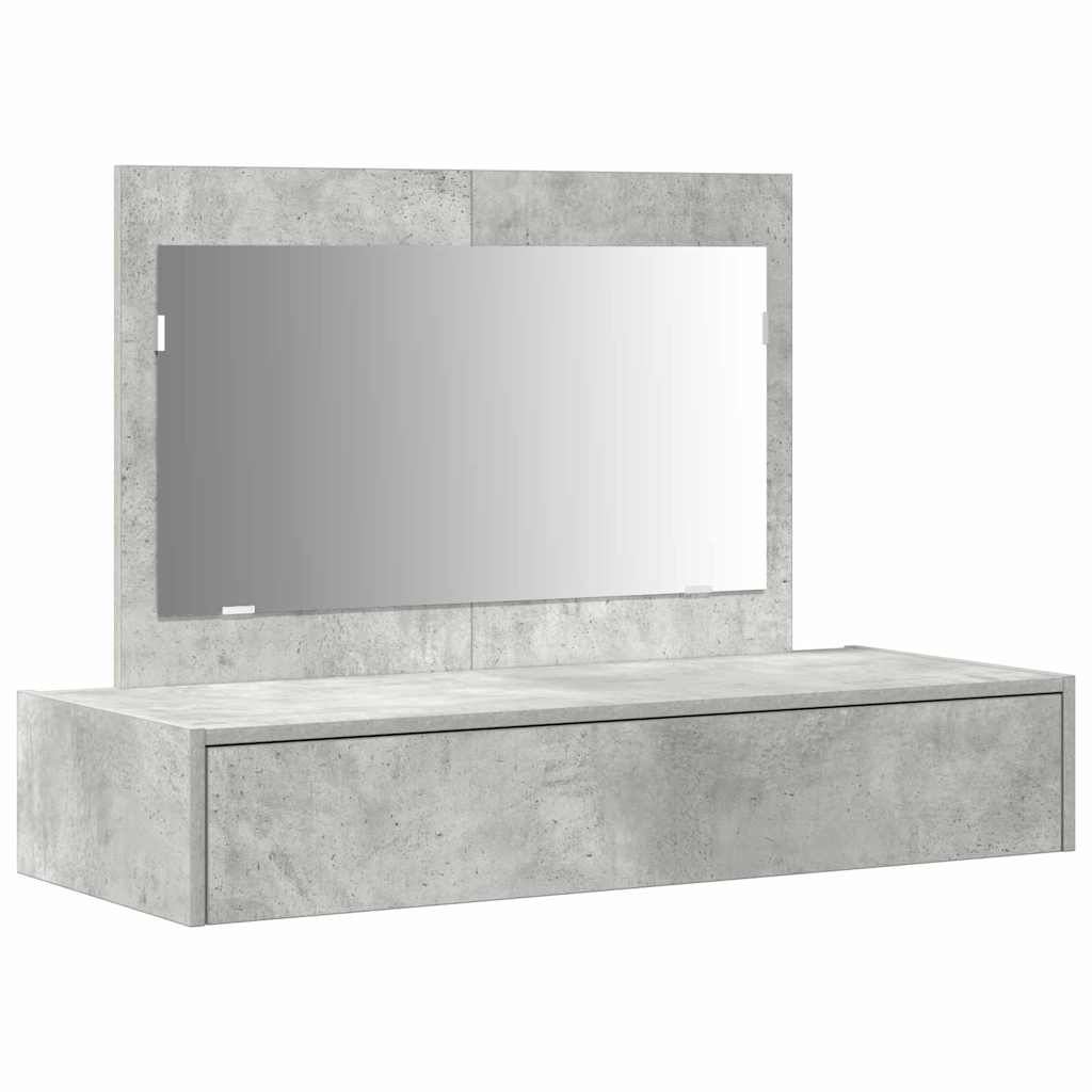 vidaXL Toaletka Szary 100 x 40 x 70 cm Materiał drewnopochodny