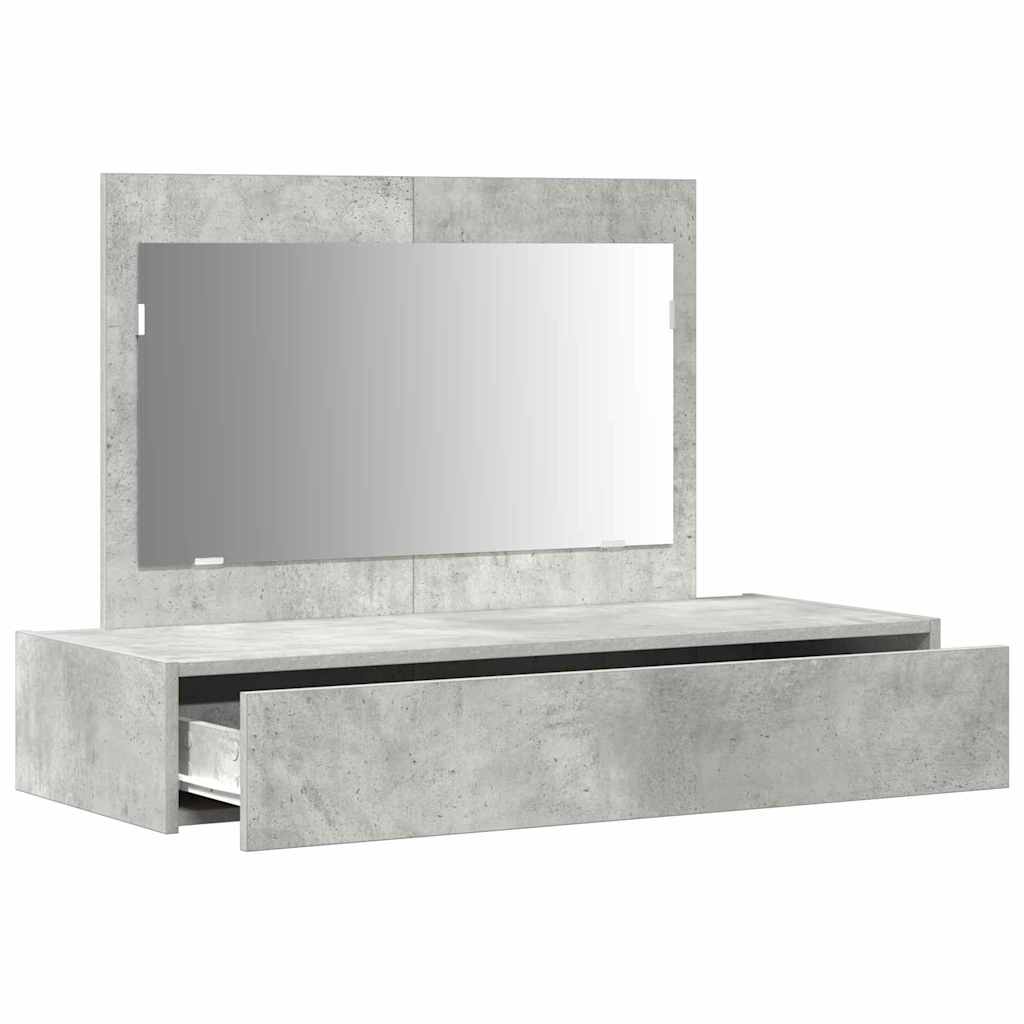 vidaXL Toaletka Szary 100 x 40 x 70 cm Materiał drewnopochodny