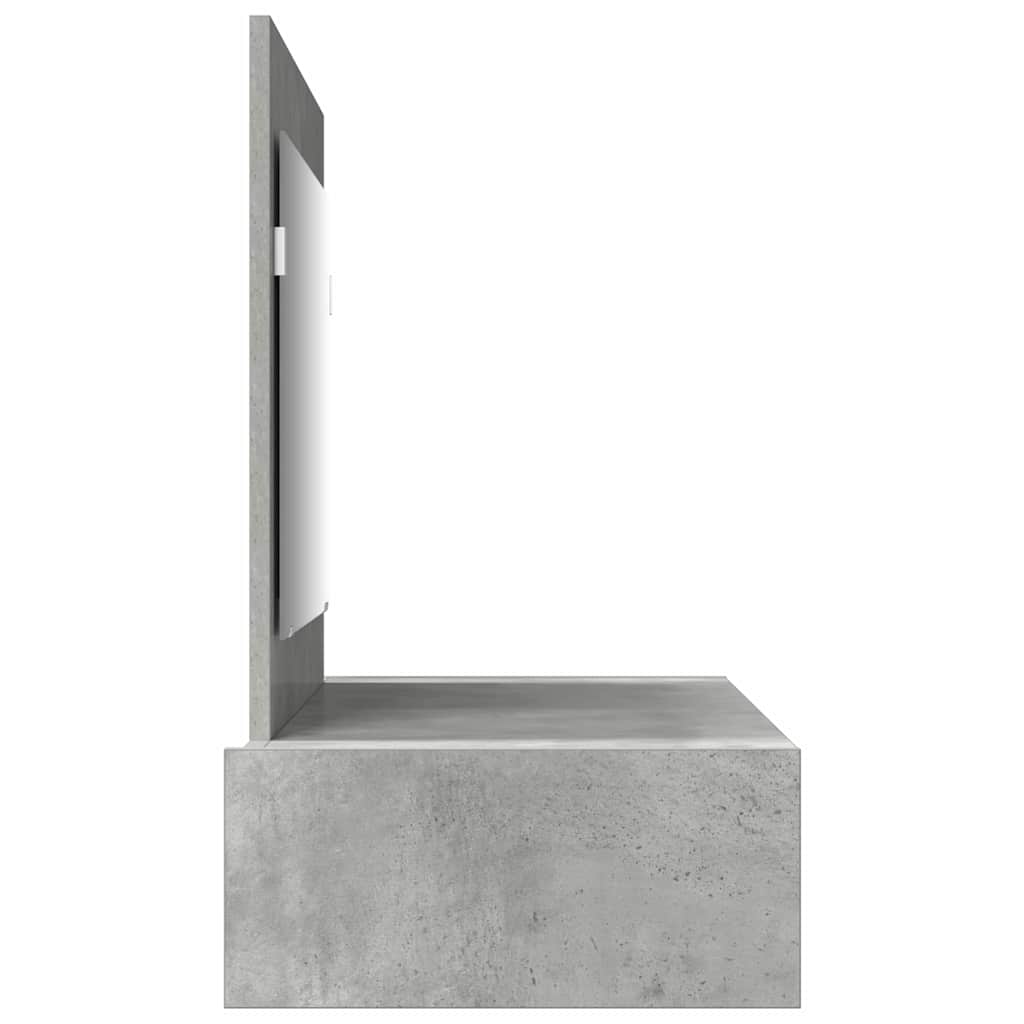 vidaXL Toaletka Szary 100 x 40 x 70 cm Materiał drewnopochodny