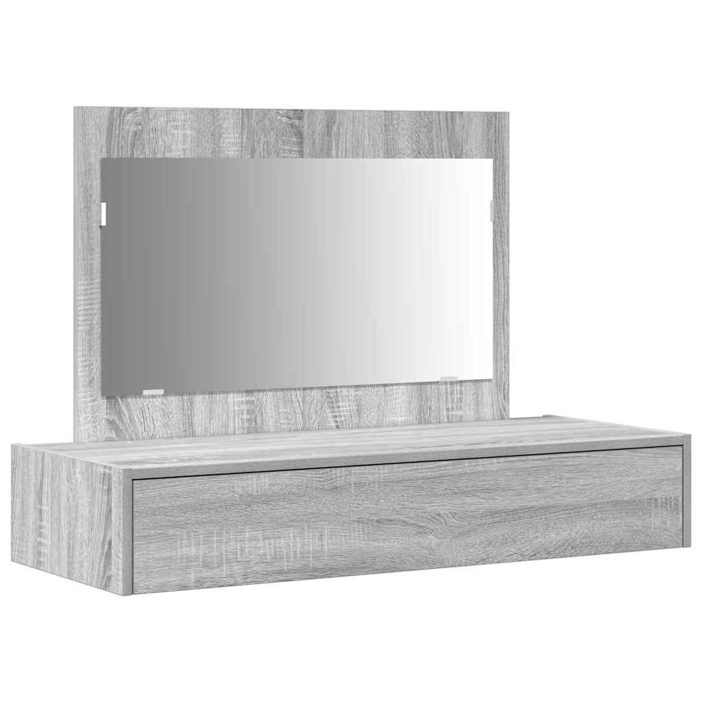 vidaXL Toaletka Szary 100 x 40 x 70 cm Materiał drewnopochodny