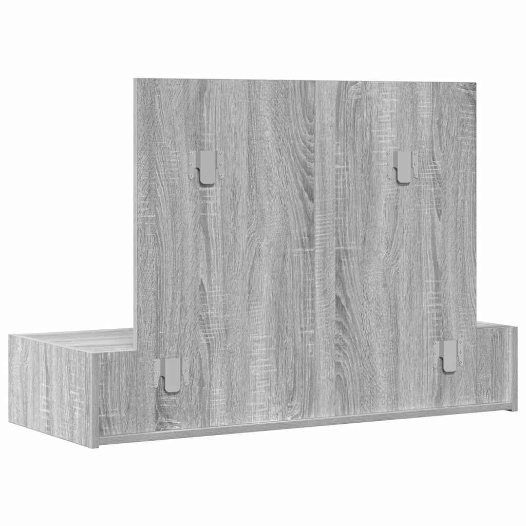 vidaXL Toaletka Szary 100 x 40 x 70 cm Materiał drewnopochodny