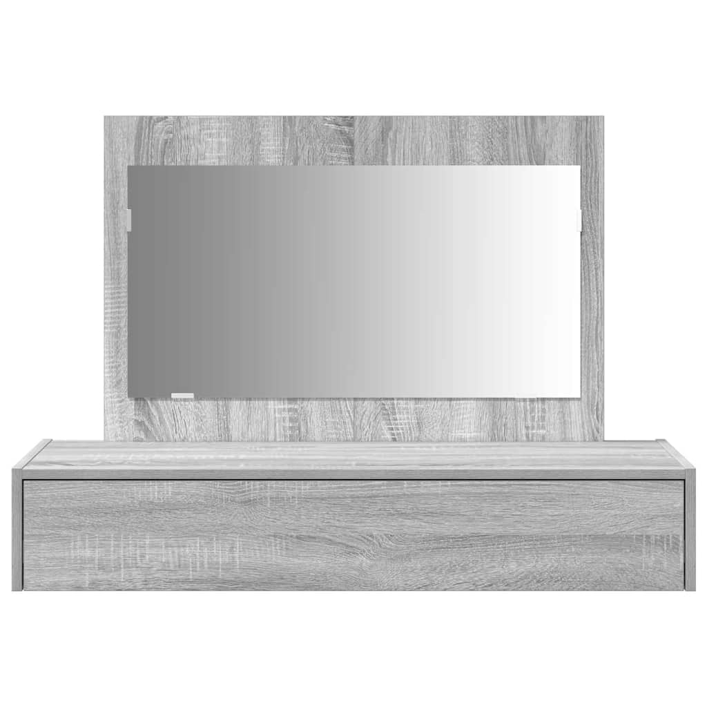 vidaXL Toaletka Szary 100 x 40 x 70 cm Materiał drewnopochodny