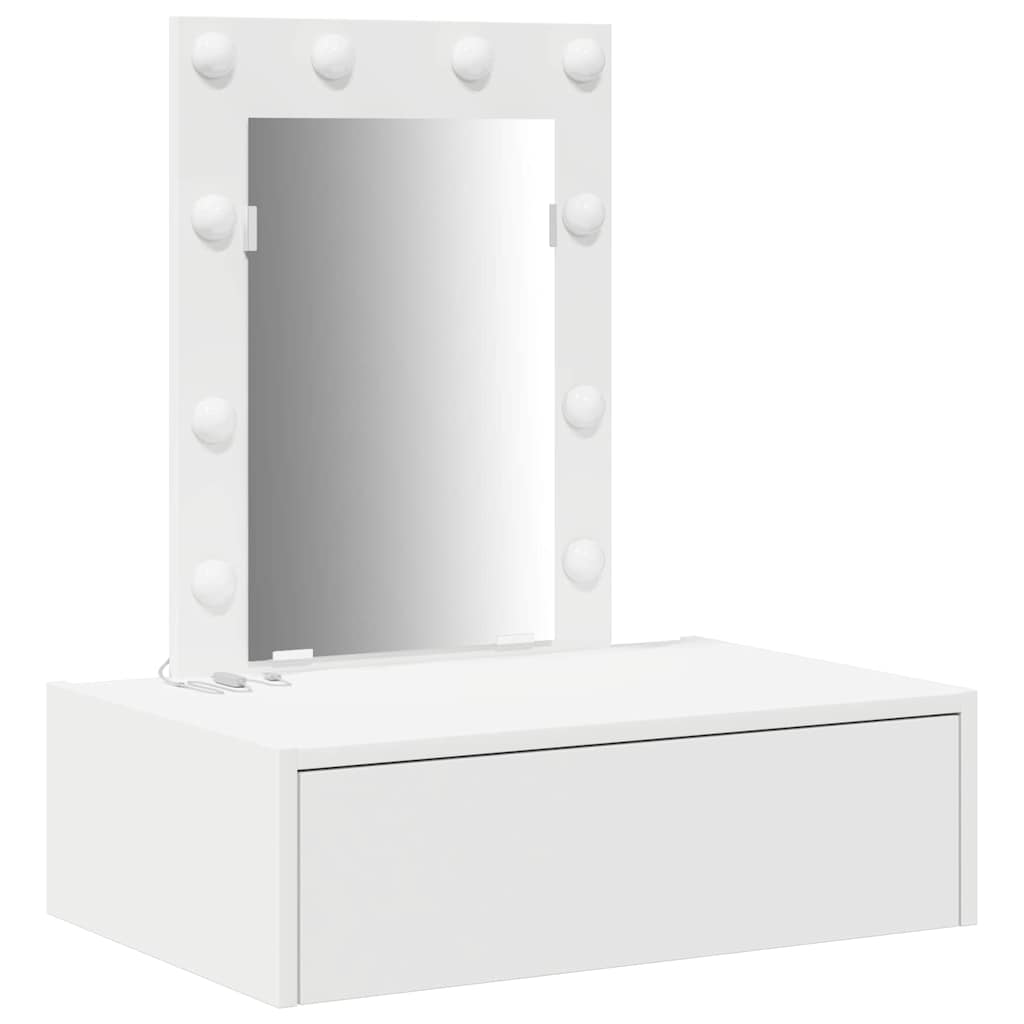 vidaXL Toaletka Biały 60 x 40 x 70 cm Materiał drewnopochodny
