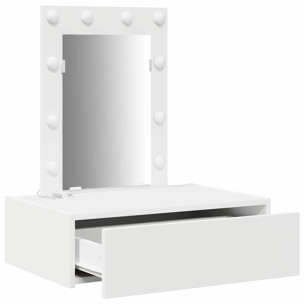 vidaXL Toaletka Biały 60 x 40 x 70 cm Materiał drewnopochodny