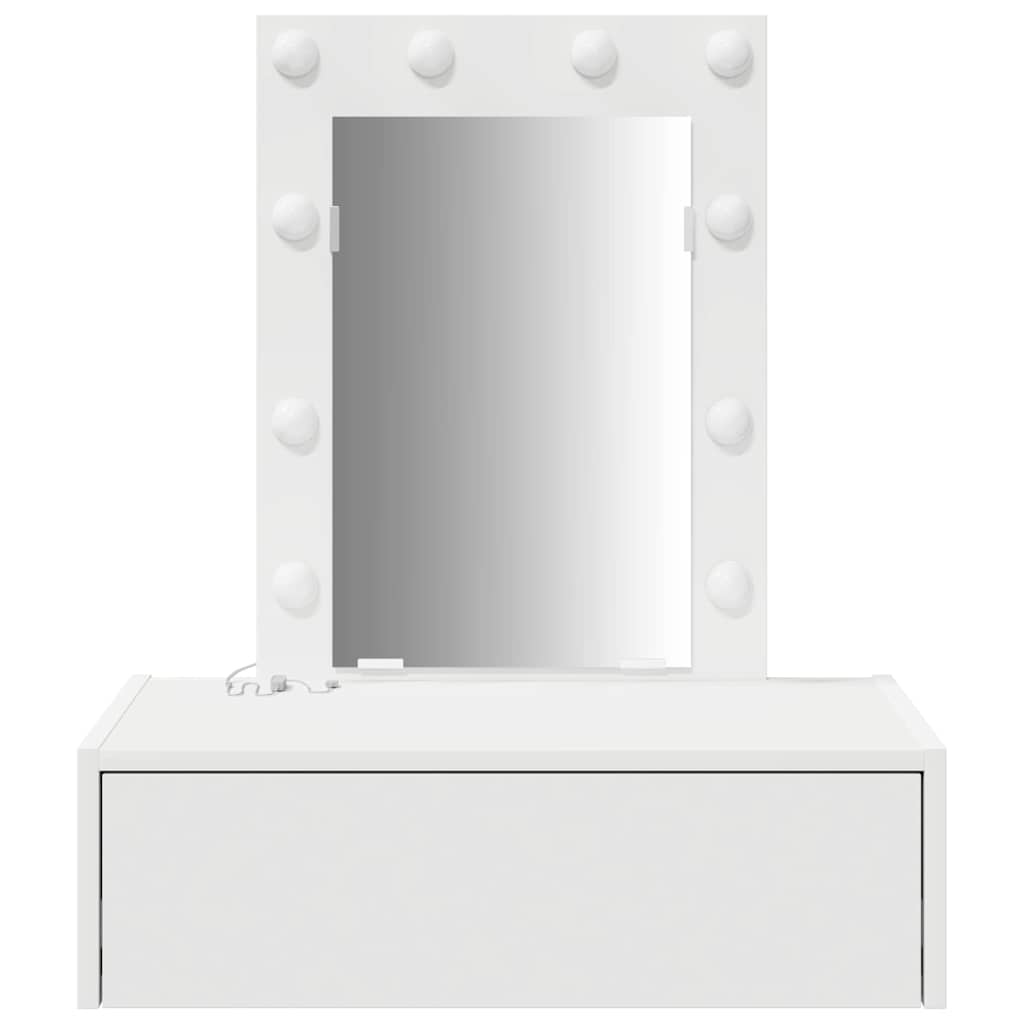 vidaXL Toaletka Biały 60 x 40 x 70 cm Materiał drewnopochodny