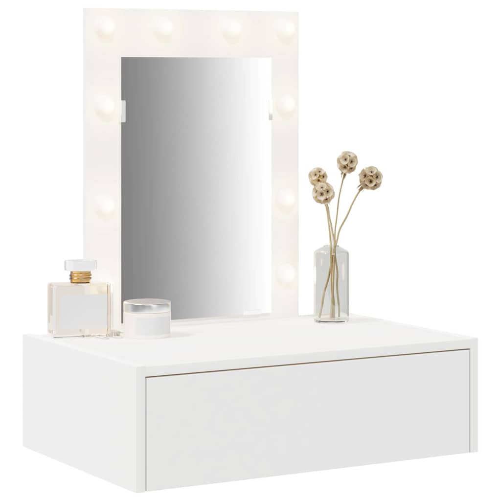 vidaXL Toaletka Biały 60 x 40 x 70 cm Materiał drewnopochodny