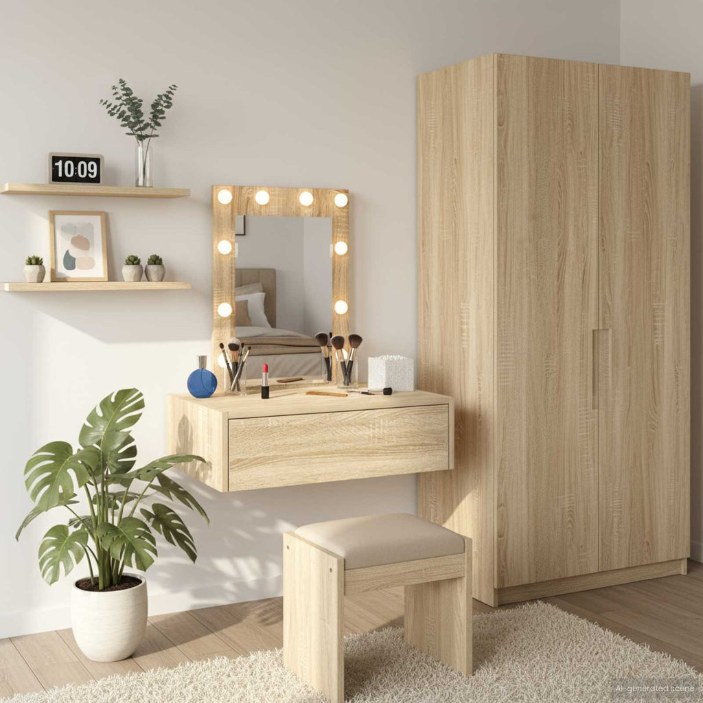 vidaXL Toaletka Brązowy 60 x 40 x 70 cm Materiał drewnopochodny