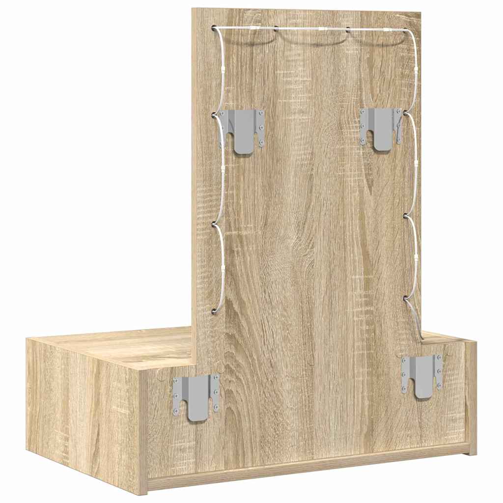 vidaXL Toaletka Brązowy 60 x 40 x 70 cm Materiał drewnopochodny
