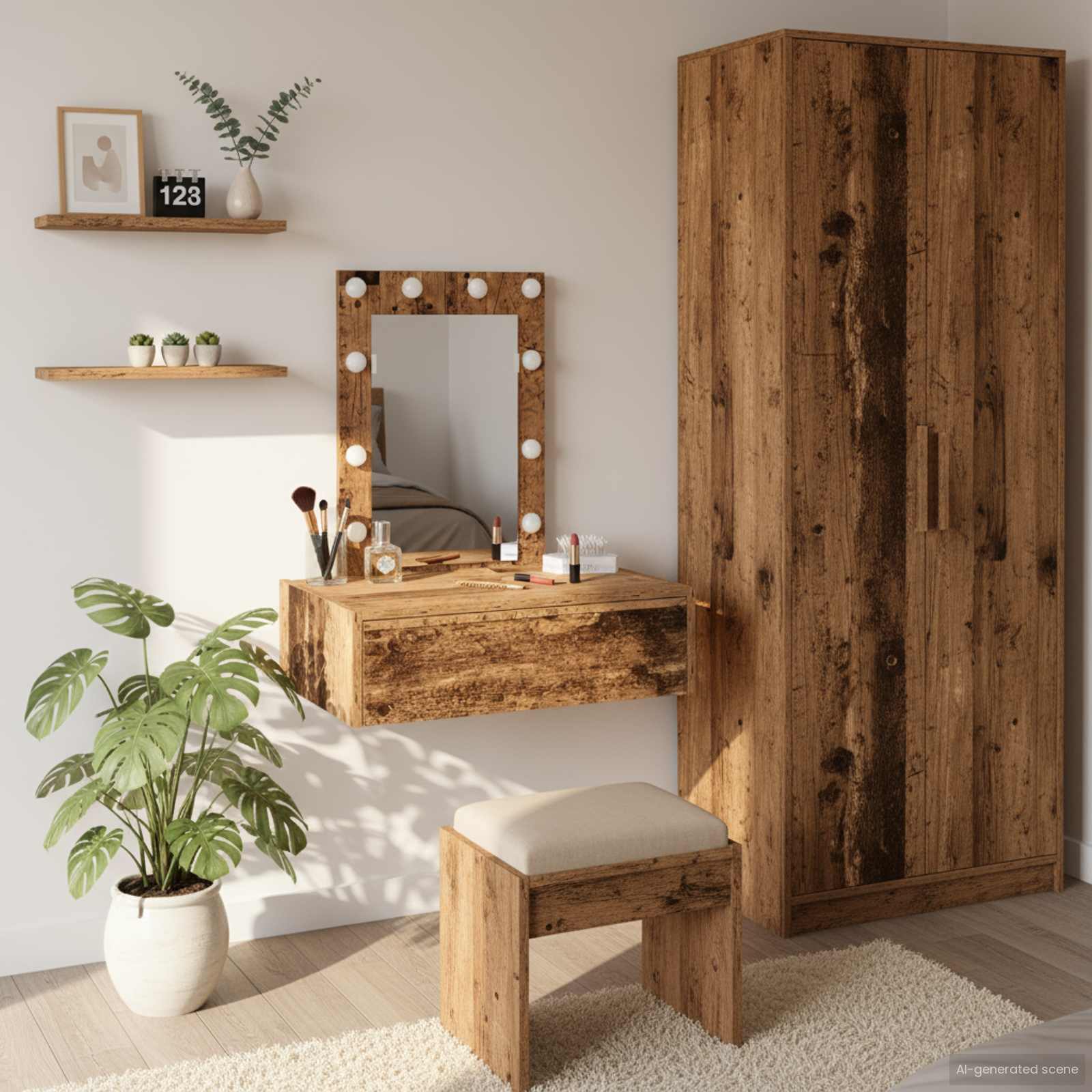 vidaXL Toaletka Brązowy 60 x 40 x 70 cm Materiał drewnopochodny