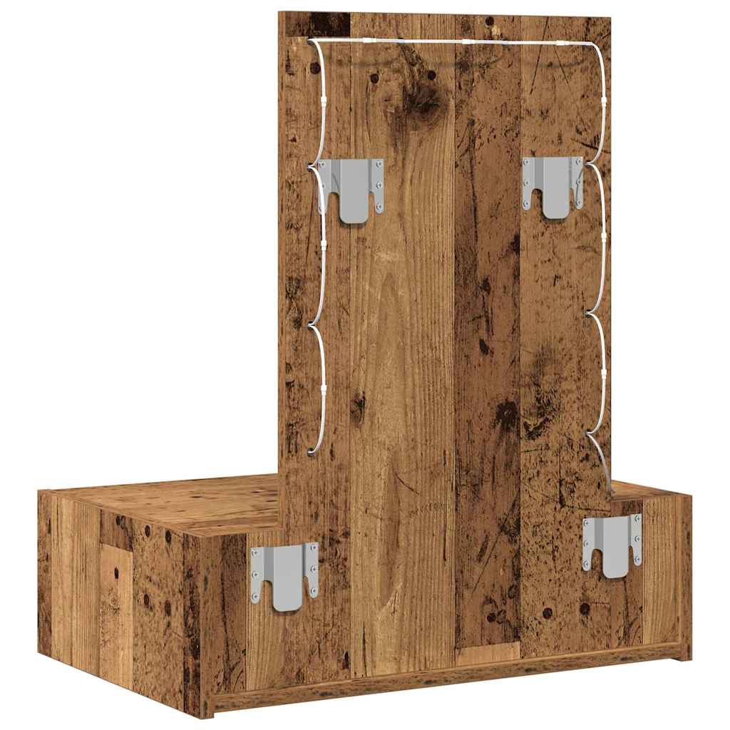 vidaXL Toaletka Brązowy 60 x 40 x 70 cm Materiał drewnopochodny