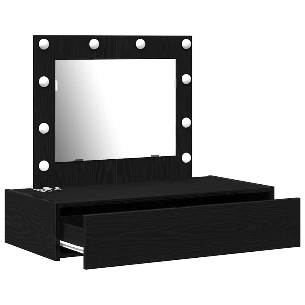 vidaXL Toaletka Czarny 83 x 40 x 70 cm Materiał drewnopochodny