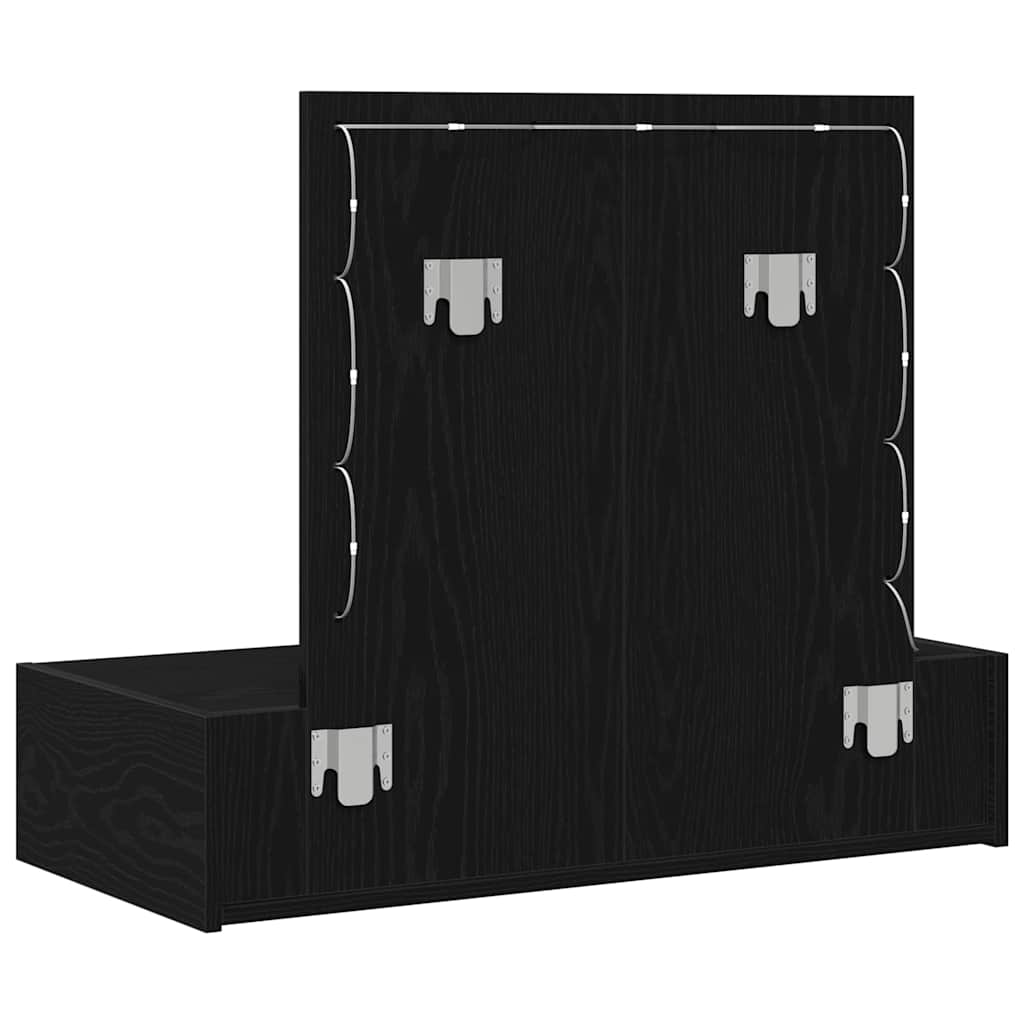 vidaXL Toaletka Czarny 83 x 40 x 70 cm Materiał drewnopochodny