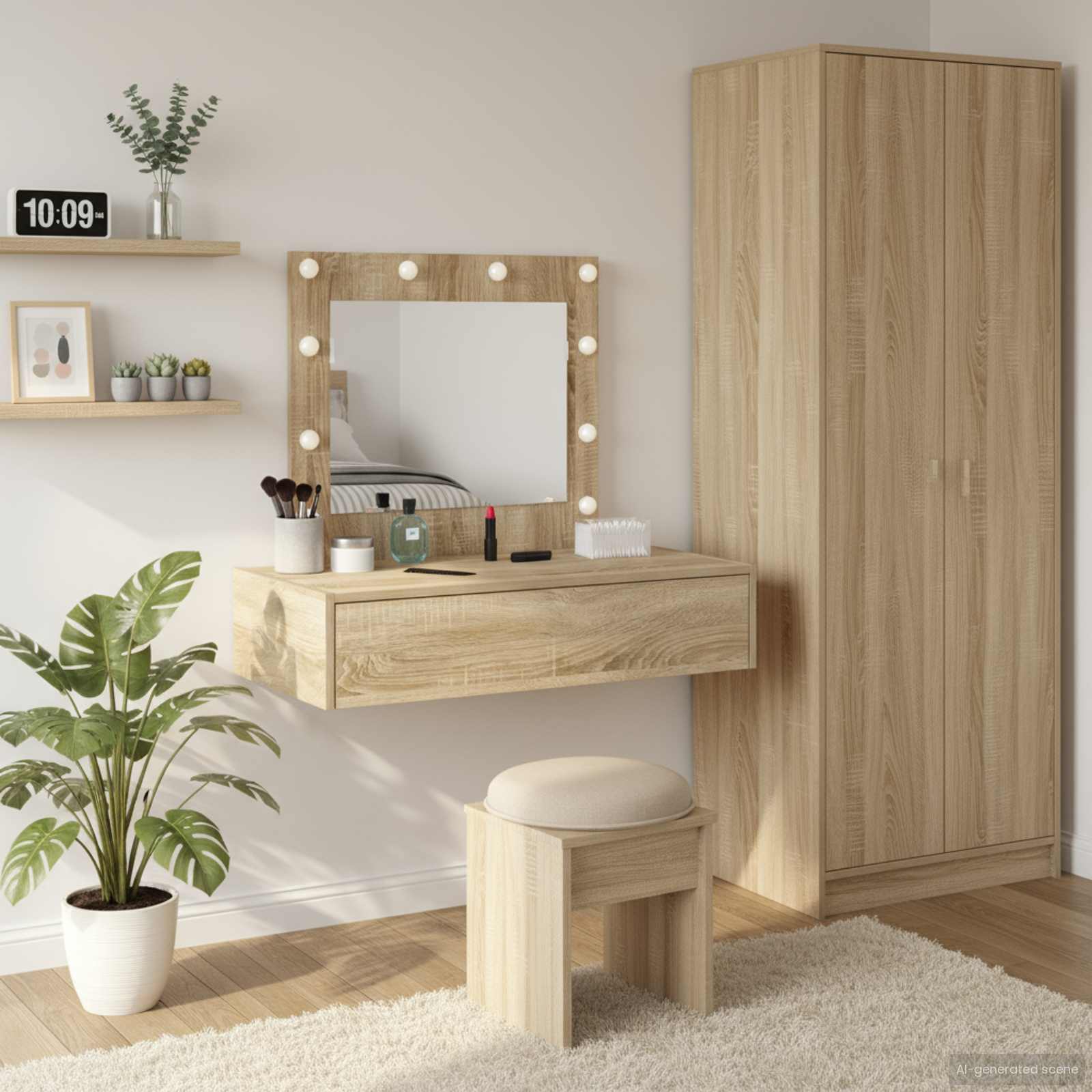 vidaXL Toaletka Brązowy 83 x 40 x 70 cm Materiał drewnopochodny