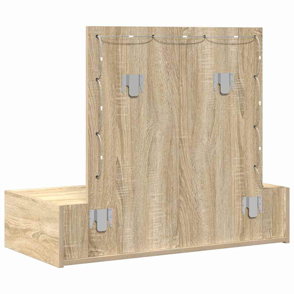 vidaXL Toaletka Brązowy 83 x 40 x 70 cm Materiał drewnopochodny